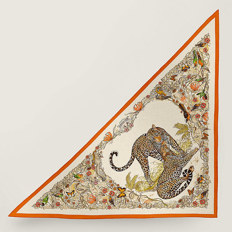Jungle Love giant triangle - Brown | Hermès USA